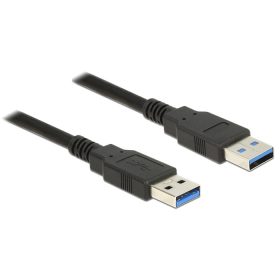   Delock USB 3.0-s kábel A-típusú csatlakozódugóval > USB 3.0-s, A-típusú csatlakozódugóval, 2,0 m, fe (DL-85062)