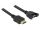 Delock kábel HDMI A apa > HDMI A anya panelrögzítés 1 m