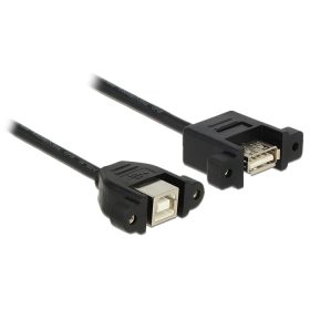   Delock kábel USB 2.0 Type-B anya panelre szerelhető > USB 2.0 Type-A anya panelre szerelhető 25 cm (DL-85107)