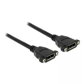   Delock Kábel, Displayport 1.2 hüvely > Displayport hüvely, panelrögzítés, 4K 60 Hz 0,25 m (DL-85113)