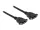 Delock Kábel, Displayport 1.2 hüvely > Displayport hüvely, panelrögzítés, 4K 60 Hz 0,25 m (DL-85113)