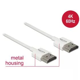   Delock HDMI-kábel Ethernettel - HDMI-A-csatlakozódugó > HDMI-A-csatlakozódugó, 3D, 4K,0,25 m, vékony (DL-85120)