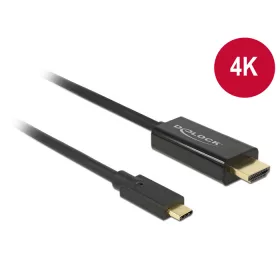   Delock Kábel USB Type-C csatlakozódugó > HDMI csatlakozódugó (DP váltakozó) 4K 30 Hz,3 m,fekete (DL-85260)