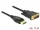 Delock Kábel Displayport 1.2 dugó > DVI 24+1 dugó passzív 3 m fekete (DL-85314)