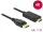Delock Kábel Displayport 1.2 dugó > High Speed HDMI-A dugó passzív 4K 1 m fekete (DL-85316)