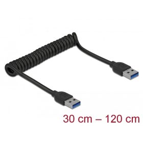   Delock USB 3.0 csavart kábel A-típusú apa - A-típusú apa csatlakozóval (DL-85348)