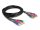 Delock RCA RGB bővítő kábel 3 db. apa - 3 db. anya, 1 m