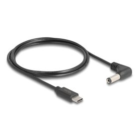   Delock USB Type-C  tápkábel - DC 5,5 x 2,1 mm méretű apa hajlított 1,5 m (DL-85398)