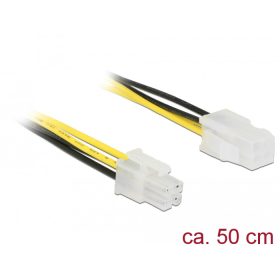   Delock Bővítőkábel, P4, 6 Gb/s, 4 tűs csatlakozó > P4 4 tűs aljzat, 50 cm (DL-85458)