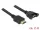 Delock Kábel, HDMI-A dugó > HDMI-A hüvely, panelrögzítés, 4K 30 Hz 2 m (DL-85464)