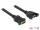 Delock Kábel, HDMI-A hüvely > HDMI-A hüvely, panelrögzítés, 4K 30 Hz 1 m (DL-85466)