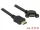 Delock Kábel HDMI-A dugó > HDMI-A hüvely, panelrögzítés, 110 fokban ívelt, 4K 30 Hz 0,5 m (DL-85467)