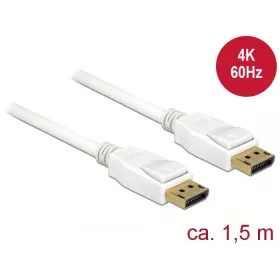   Delock Kábel Displayport 1.2 dugó > Displayport dugó 4K 60 Hz 1,5 m (DL-85509)