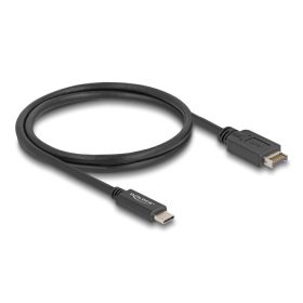   Delock USB 10 Gbps kábel E-típusú A kulcsos USB 20 tűs apa   USB Type-C  apa 1 m (DL-85530)