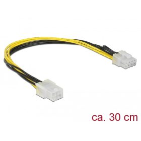   Delock PCI Express tápkábel 6 tűs hüvely > 8 tűs dugó 30 cm (DL-85535)