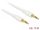 Delock Sztereó Jack Kábel 3,5 mm 3 tűs férfi > férfi 3 m fehér (DL-85552)