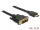 Delock Kábel DVI 18+1 csatlakozódugóval > HDMI-A csatlakozódugóval, 2 m, fekete (DL-85584)