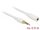Delock Sztereó jack hosszabbító kábel 3,5 mm 4-tűs apa > anya 0,5 m hosszú fehér (DL-85628)
