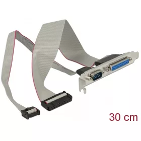   Delock Slot Bracket > 1 x Párhuzamos, 1 x Soros elrendezés: csavart (DL-85644)