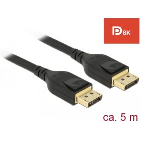   Delock DisplayPort kábel 8K 60 Hz 5 m DP 8K tanúsítvánnyal (DL-85663)