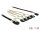 Delock Kábel Mini SAS SFF-8087 > 4 x 7 tűs SATA + oldalsáv, 1 m fém (DL-85682)