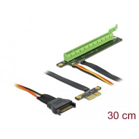  Delock PCI Express Riser kártya x1 - x16 hajlékony kábellel, 30 cm (DL-85762)