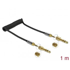   Delock Összecsavart kábelbővítmény 3,5 mm 3 tűs Sztereo Jack apa   Sztereo Jack apa csavar adapterre (DL-85836)