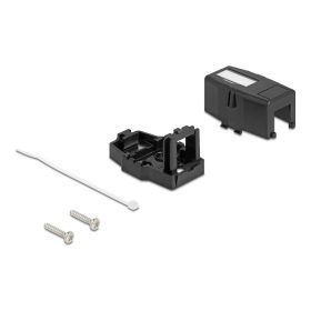   Delock Keystone Felületre Épített Doboz 1 Port mágneses gombbal, fekete színű (DL-85840)