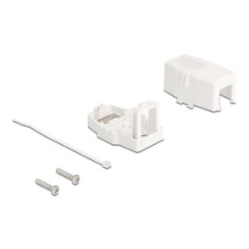   Delock Keystone Felületre Épített Doboz 1 Port mágneses gombbal, fehér színű (DL-85841)