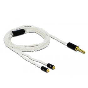   Delock Audio kábel 4,4 mm 5 tűs sztereo jack apa - 2 x MMCX apa 1,20 m (DL-85846)