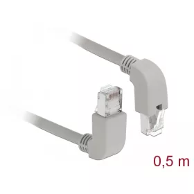  Delock Hálózati kábel RJ45 Cat.5e SF/UTP felfelé néző / lefelé néző 0,5 m (DL-85852)