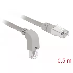   Delock Hálózati kábel RJ45 Cat.5e SF/UTP, lefelé néző / egyenes 0,5 m (DL-85855)