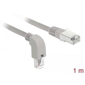   Delock Hálózati kábel RJ45 Cat.6 S/FTP, lefelé néző / egyenes 1 m (DL-85865)