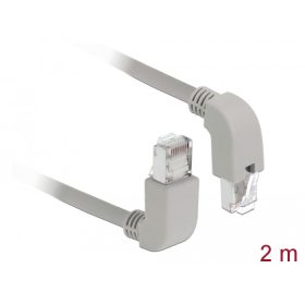   Delock Hálózati kábel RJ45 Cat.6A S/FTP felfelé néző / lefelé néző 2 m (DL-85872)