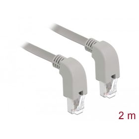  Delock Hálózati kábel RJ45 Cat.6A S/FTP lefelé néző / lefelé néző 2 m (DL-85878)