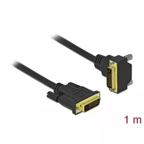   Delock DVI kábel 24+1 apa - 24+1 apa hajlított 1 m (DL-85893)