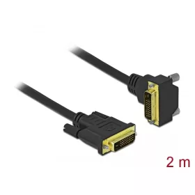   Delock DVI kábel 24+1 apa - 24+1 apa hajlított 2 m (DL-85894)