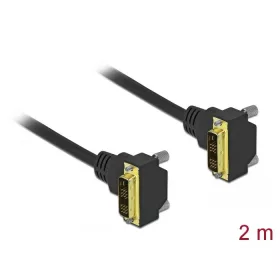   Delock DVI kábel 18+1 apa hajlított - 18+1 apa hajlított 2 m (DL-85906)
