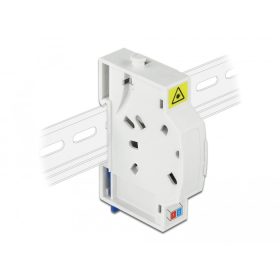   Delock 2 x SC Simplex vagy LC Duplex optikai rostkapcsoló doboz DIN sínhez (DL-85922)
