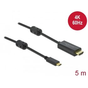   Delock Aktív USB Type-C  - HDMI kábel (DP Alt Mode) 4K 60 Hz 5 méter hosszú (DL-85972)
