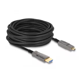   Delock Aktív Optikai 5 az 1-ben HDMI kábel 8K 60 Hz 25 m (DL-86009)