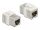 Delock fémszínű adapter RJ45 anya - RJ45 anya Cat.6A