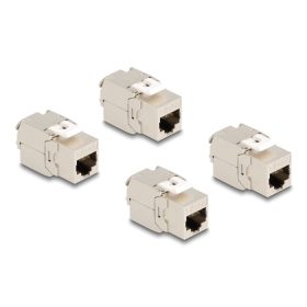   Delock Keystone modul, RJ45-aljzat Cat.6A STP 4 db.-os (DL-86050)