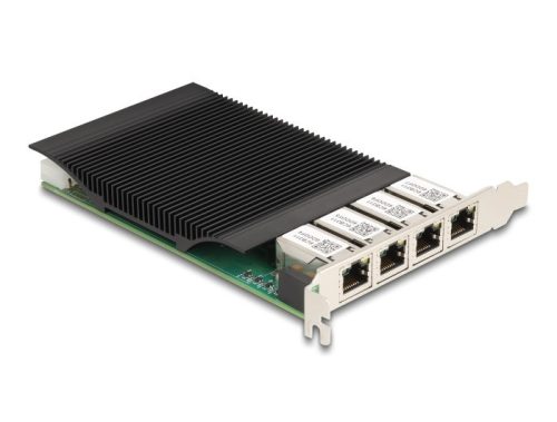 Delock PCI Express x4 kártya - 4 x RJ45 Gigabit LAN PoE+