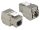 Delock Keystone modul RJ45 anya > RJ45 anya Cat.6, szürke