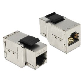   Delock Keystone modul RJ45 anya > RJ45 anya Cat.6, ezüst (DL-86166)