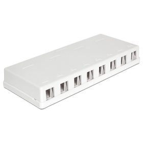 Delock Keystone 8 portos falra szerelhető doboz (DL-86209)