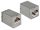 Delock Adapter, RJ45-aljzat > RJ45-aljzat, Cat.6 STP kompakt ezüst (DL-86250)