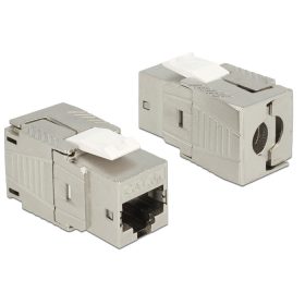   Delock Keystone modul, RJ45-aljzat Cat.6A szerszám nélkül szerelhető (DL-86288)