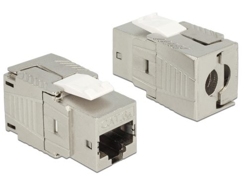 Delock Keystone modul, RJ45-aljzat Cat.6A szerszám nélkül szerelhető